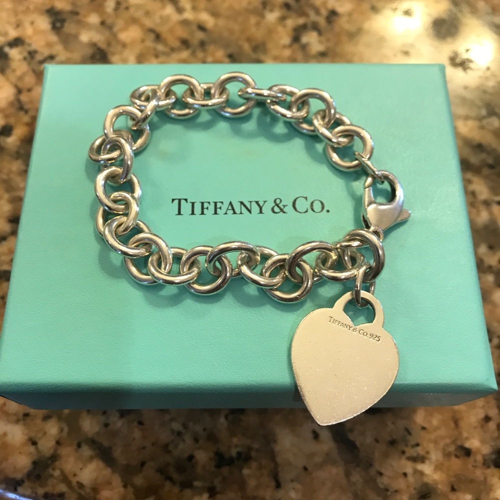 Authentic Tiffany & Co. heart toggle bracelet